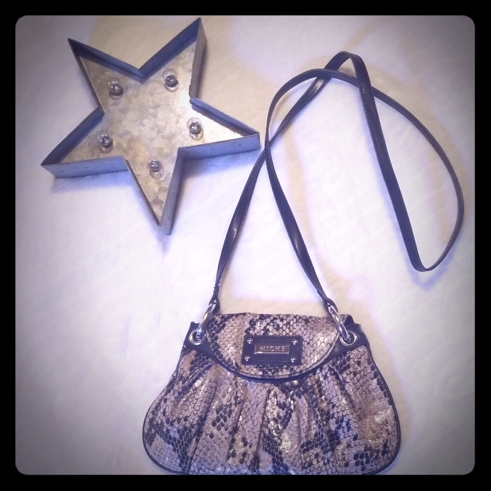 Miche snake skin purse